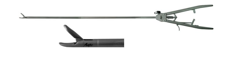 Иглодержатель (с прямой ручкой, с промывным каналом, изогнутые бранши вправо) - НПФ "МФС"