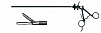 Зажим с кремальерой 5мм окончатый (удлиненный, прямой, бариатрический) - НПФ "МФС"