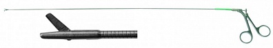 Ножницы эндоскопические прямые (гибкие, рабочая длина 400 мм, диаметр 7 Charr, со сменной ротируемой рабочей частью, с одной подвижной браншей) - НПФ "МФС"