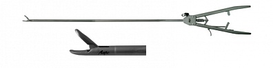 Иглодержатель (с прямой ручкой, с промывным каналом, изогнутые бранши вправо) - НПФ "МФС"
