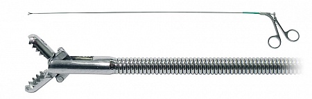 Щипцы эндоскопические захватывающие (гибкие "Аллигатор", диаметр 7 Ch,  со сменной ротируемой рабочей частью с двумя зазубренными рабочими браншами, рабочая длина 400 мм) - НПФ "МФС"